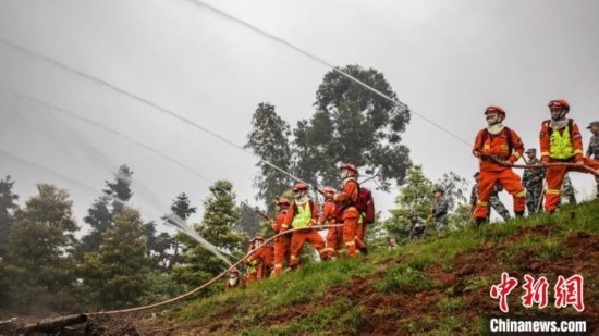 演練現(xiàn)場。瀘州消防供圖