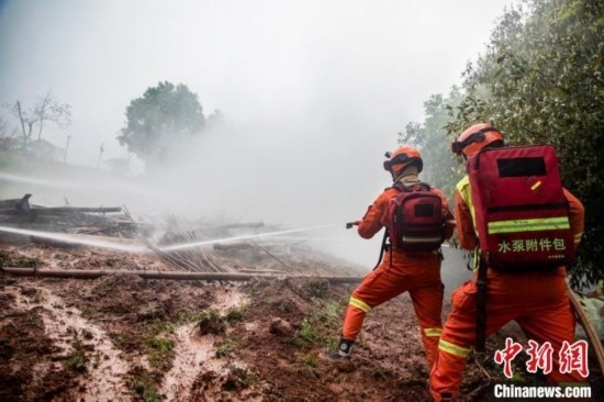 演練現(xiàn)場。瀘州消防供圖