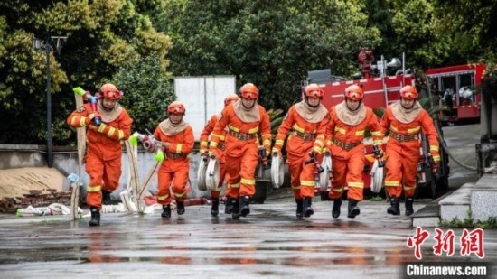 演練現(xiàn)場。瀘州消防供圖