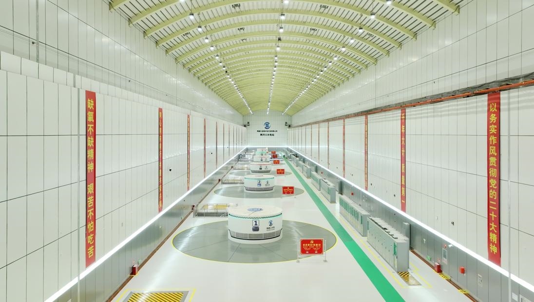 雅礱江兩河口水電站地下廠房。受訪者供圖