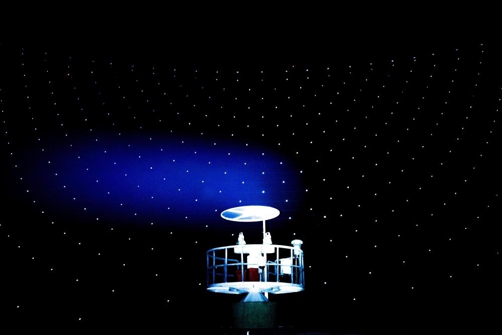 2021年3月29日拍攝的“中國天眼”測量基墩（維護(hù)保養(yǎng)期間拍攝）。新華社記者 歐東衢 攝