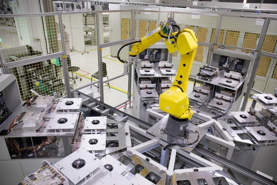 中興通訊“5G全連接智能工廠”。受訪者供圖