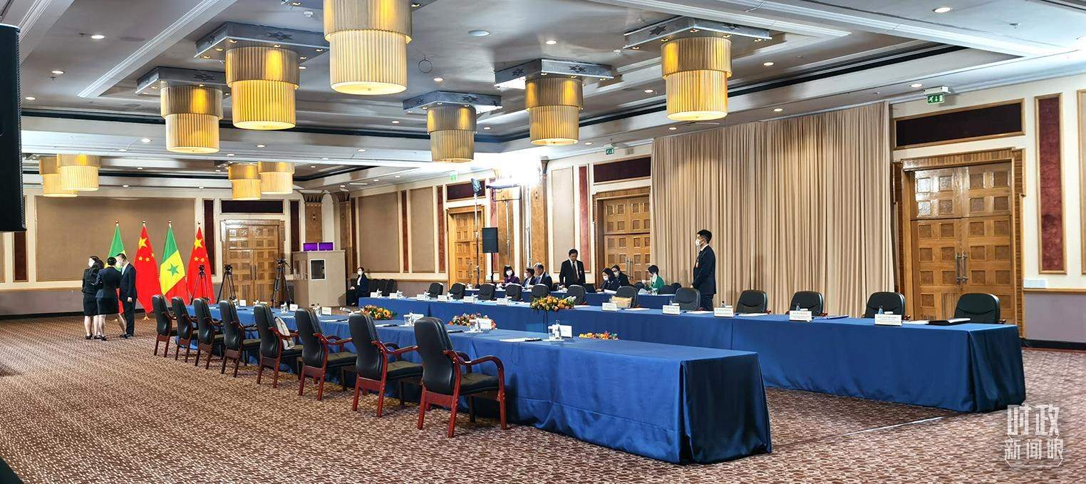 △23日下午，4場(chǎng)會(huì)見在這里舉行。（總臺(tái)央視記者郭鴻拍攝）