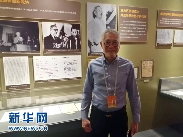 印尼廣東社團(tuán)聯(lián)合總會(huì)總主席張錦泉。新華網(wǎng)記者 侯強(qiáng) 攝