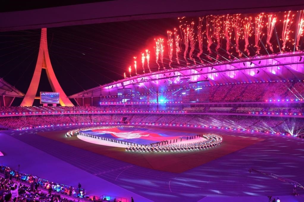 5月5日，第32屆東南亞運動會在柬埔寨首都金邊的國家體育場開幕。