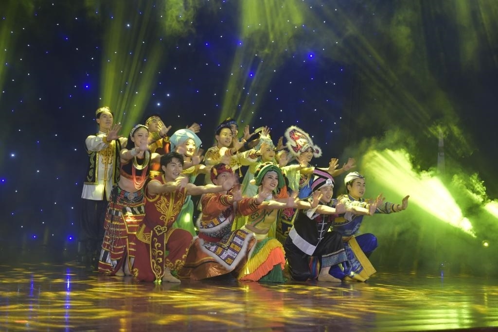 5月27日，演員在柬埔寨金邊真臘歌劇院演出。