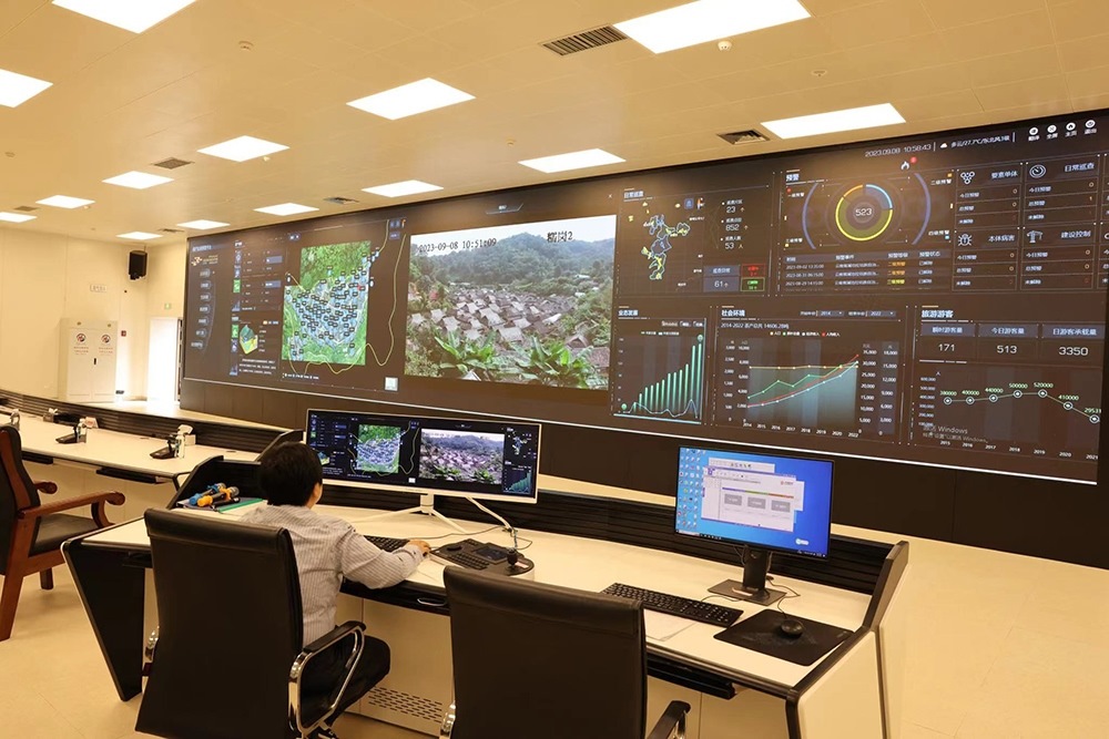 景邁山遺產(chǎn)監(jiān)測中心。普洱景邁山古茶林保護管理局供圖