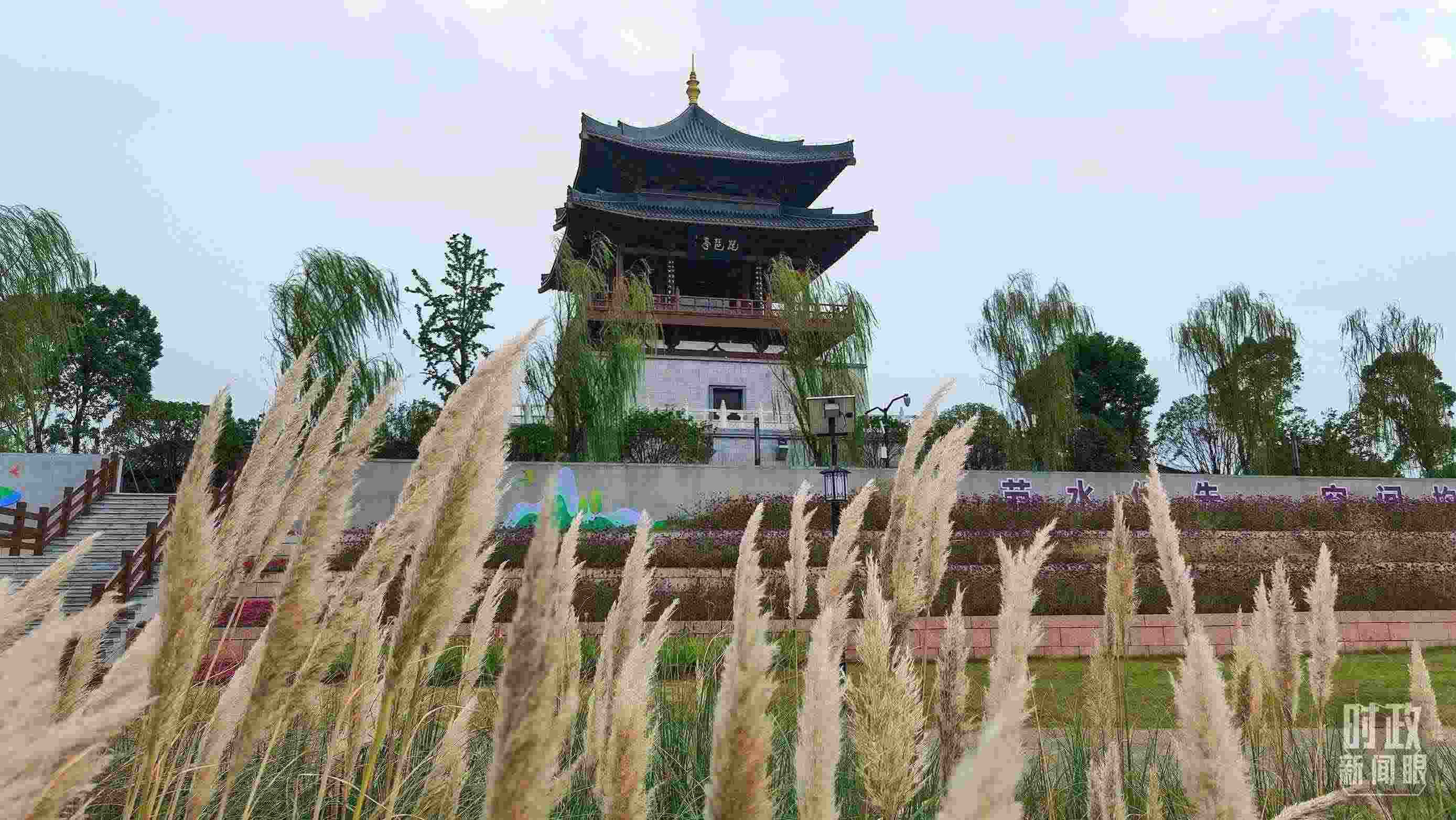 △長江國家文化公園九江城區(qū)段。（總臺央視記者程鋮拍攝）