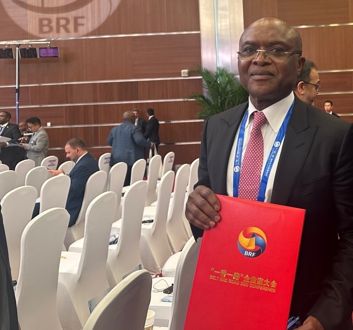 “一帶一路”企業(yè)家大會的外方代表。人民網(wǎng)記者 申佳平攝