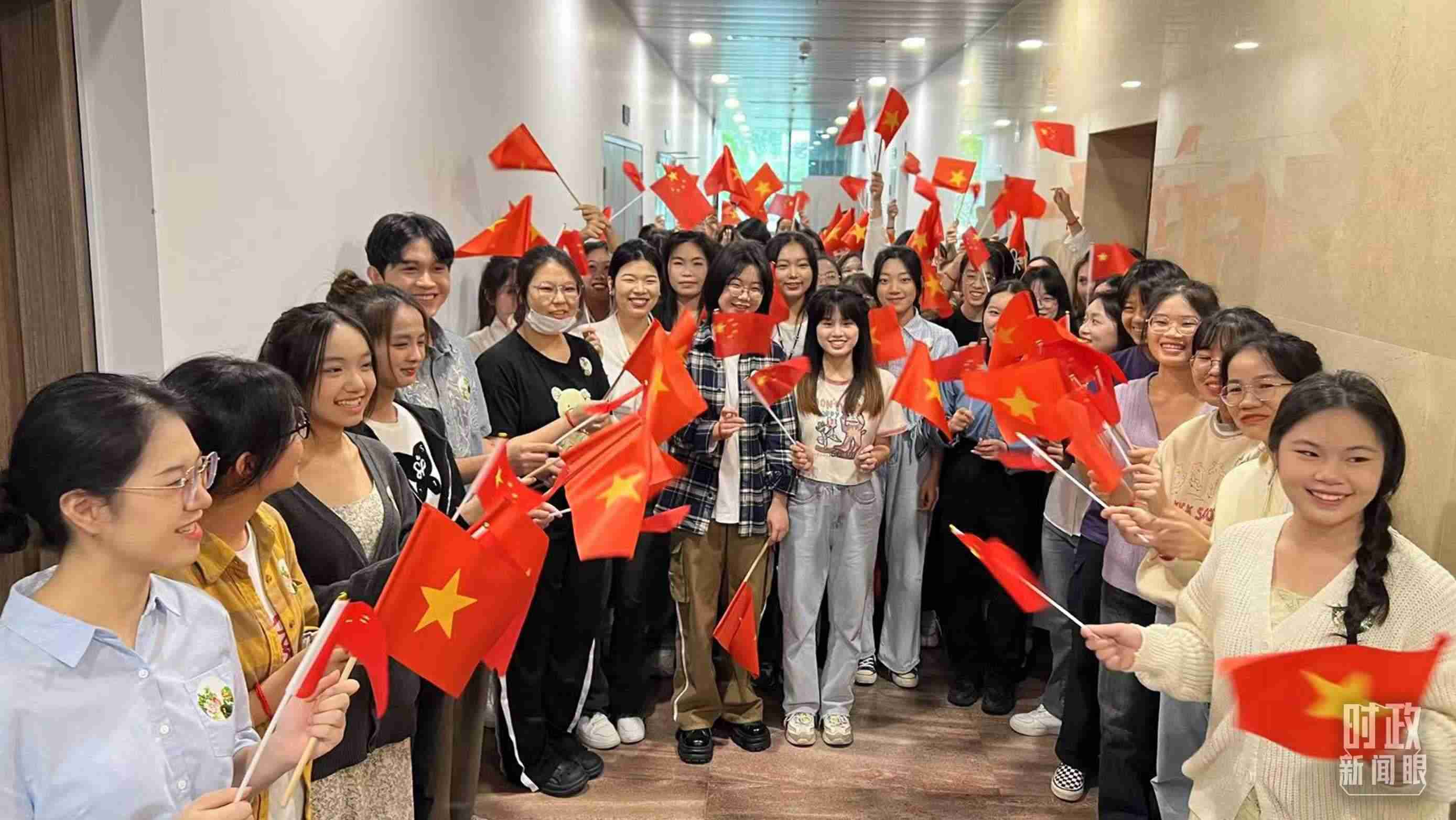 △中越青年齊聚一堂。（總臺央視記者程鋮拍攝）