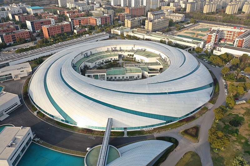 2019年3月12日，航拍上海光源項(xiàng)目。