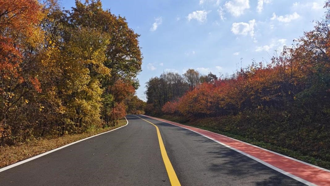 九臺(tái)區(qū)圍繞紅色文化、冰雪資源、特色民宿，進(jìn)一步完善道路功能。九臺(tái)區(qū)委宣傳部供圖