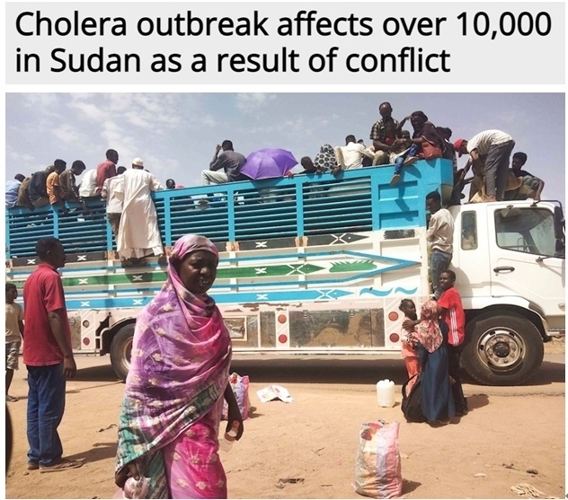 糧食危機、營養(yǎng)不良、霍亂 蘇丹人道主義危機嚴重