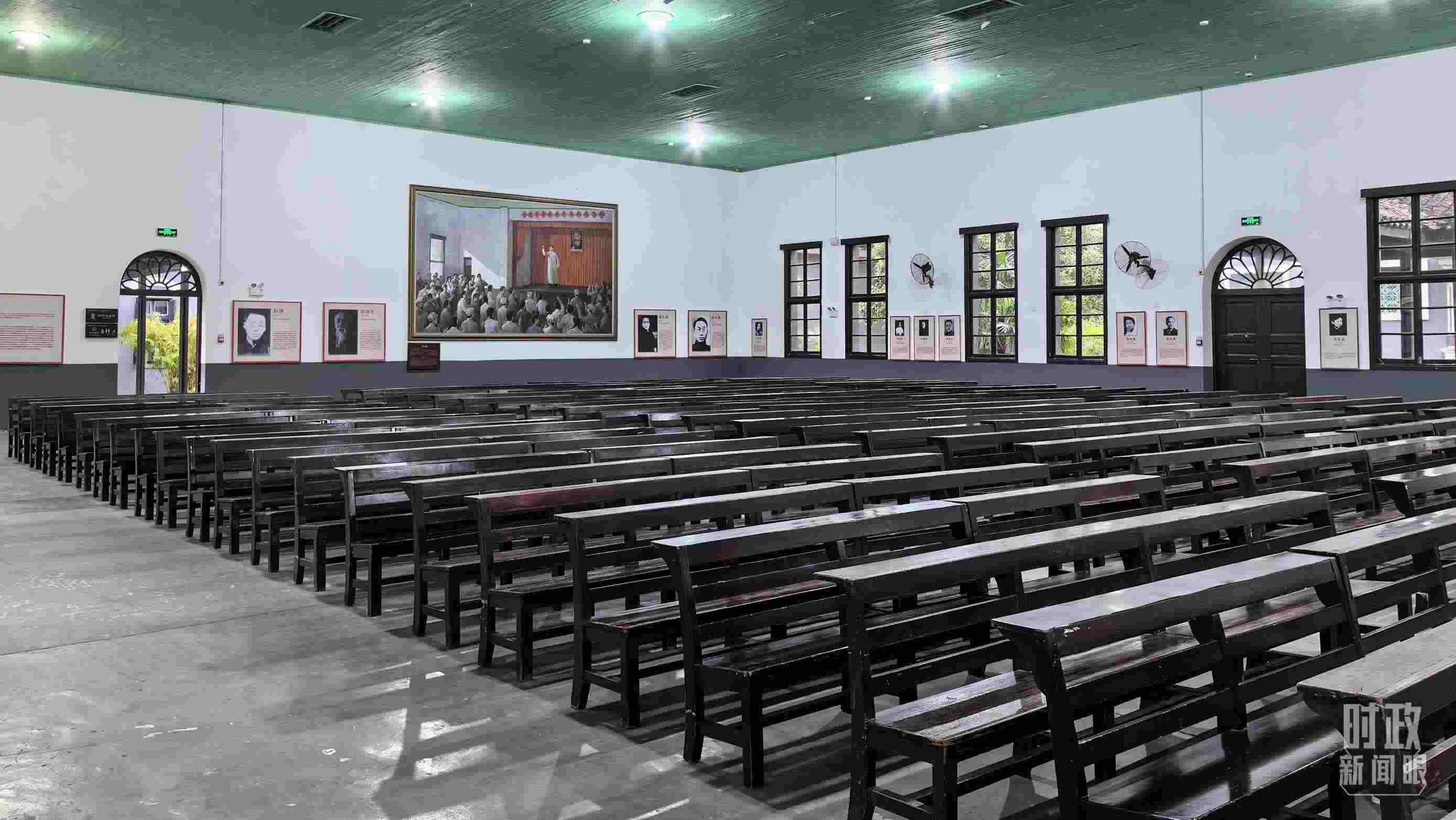 △湖南第一師范學院（城南書院校區(qū)）大禮堂。（總臺央視記者趙化拍攝）