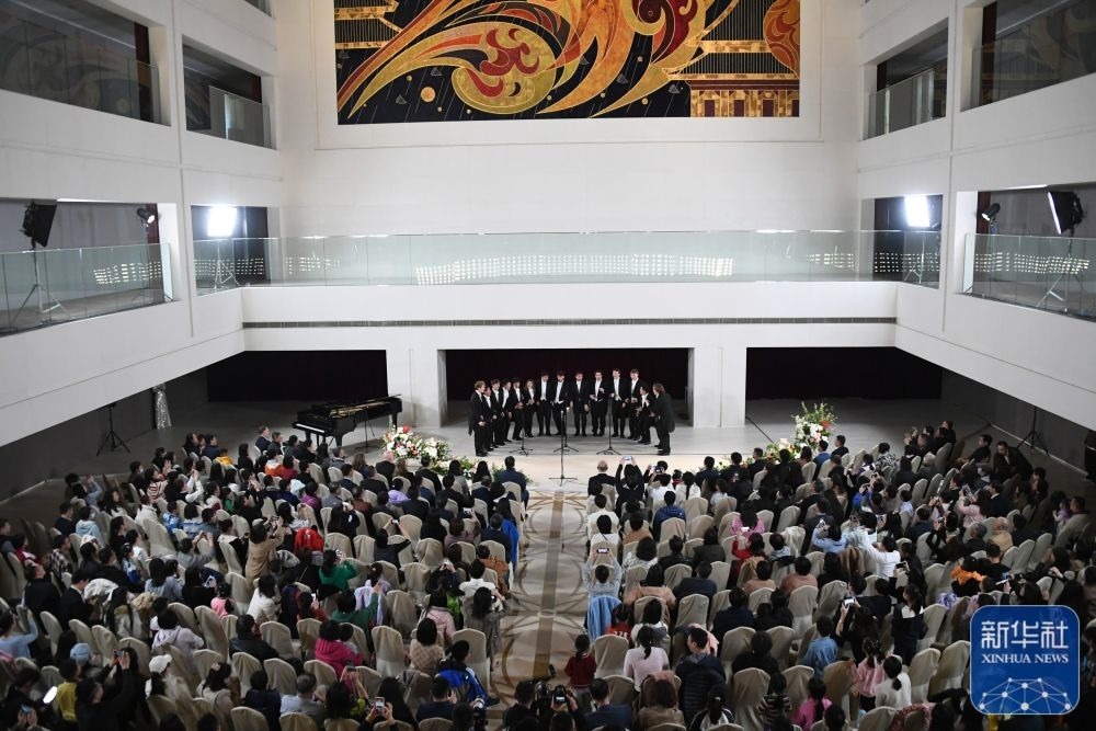 3月21日拍攝的“春暖·金融街韻律專(zhuān)場(chǎng)音樂(lè)會(huì)”現(xiàn)場(chǎng)。新華社記者 任超 攝