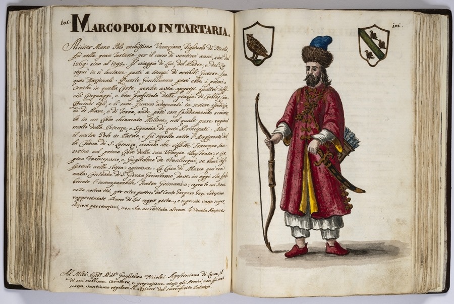 “馬可·波羅的世界”展覽的部分展品。威尼斯市立博物館基金會供圖