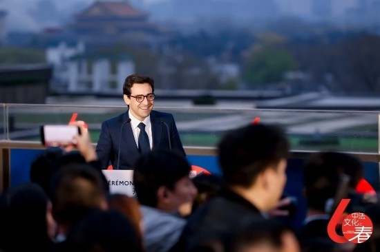 4月1日，法國外長塞茹爾內(nèi)出席第18屆“中法文化之春”藝術(shù)節(jié)開幕式。圖片來源：法國駐華大使館