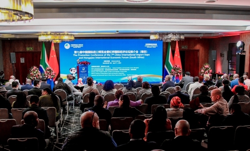 現(xiàn)場照片。（圖片來源：中國國際進口博覽會官微）