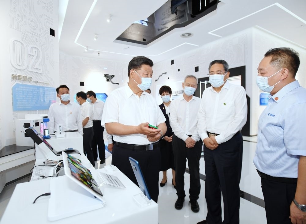 2020年8月19日下午，習(xí)近平總書記在安徽省合肥市參觀安徽創(chuàng)新館，了解安徽省科技創(chuàng)新和新興產(chǎn)業(yè)發(fā)展情況。