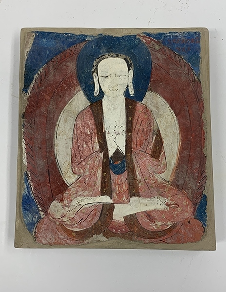 佛像壁畫殘片（暫定名）。國家文物局供圖