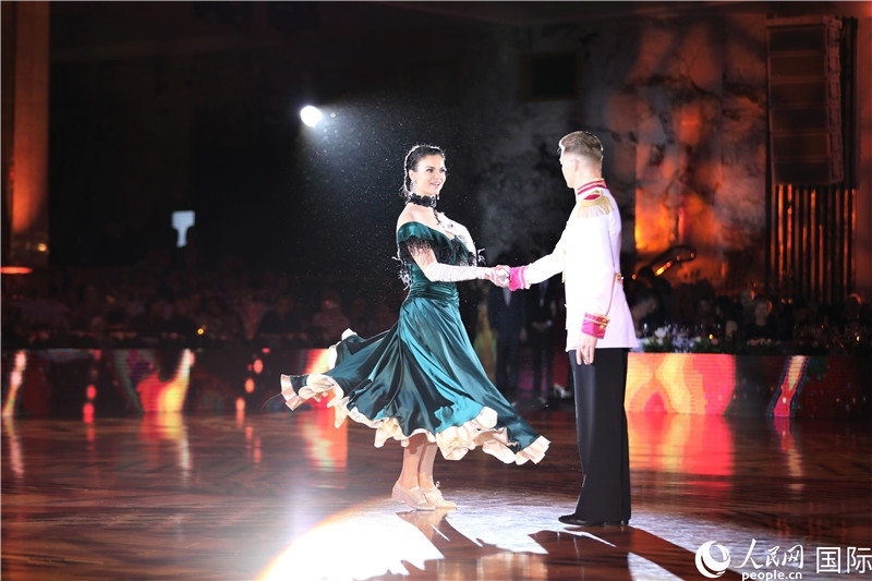 第五屆“克里姆林宮杯”國標(biāo)舞錦標(biāo)賽現(xiàn)場。于子恒攝