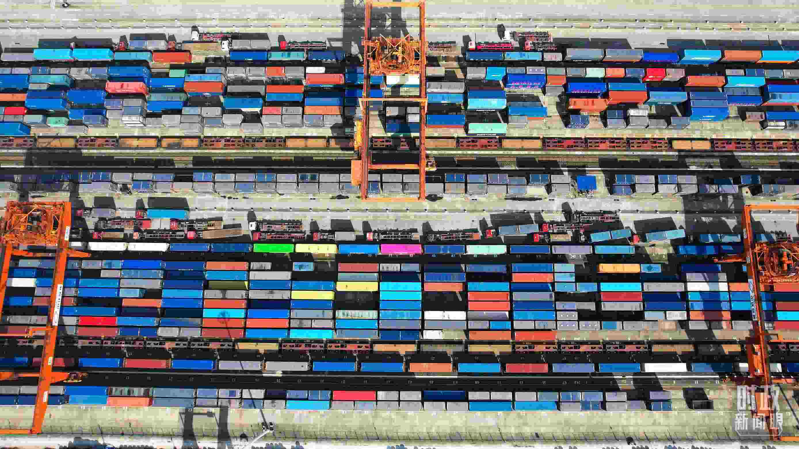 △重慶國際物流樞紐園區(qū)。（總臺記者楊洋拍攝）