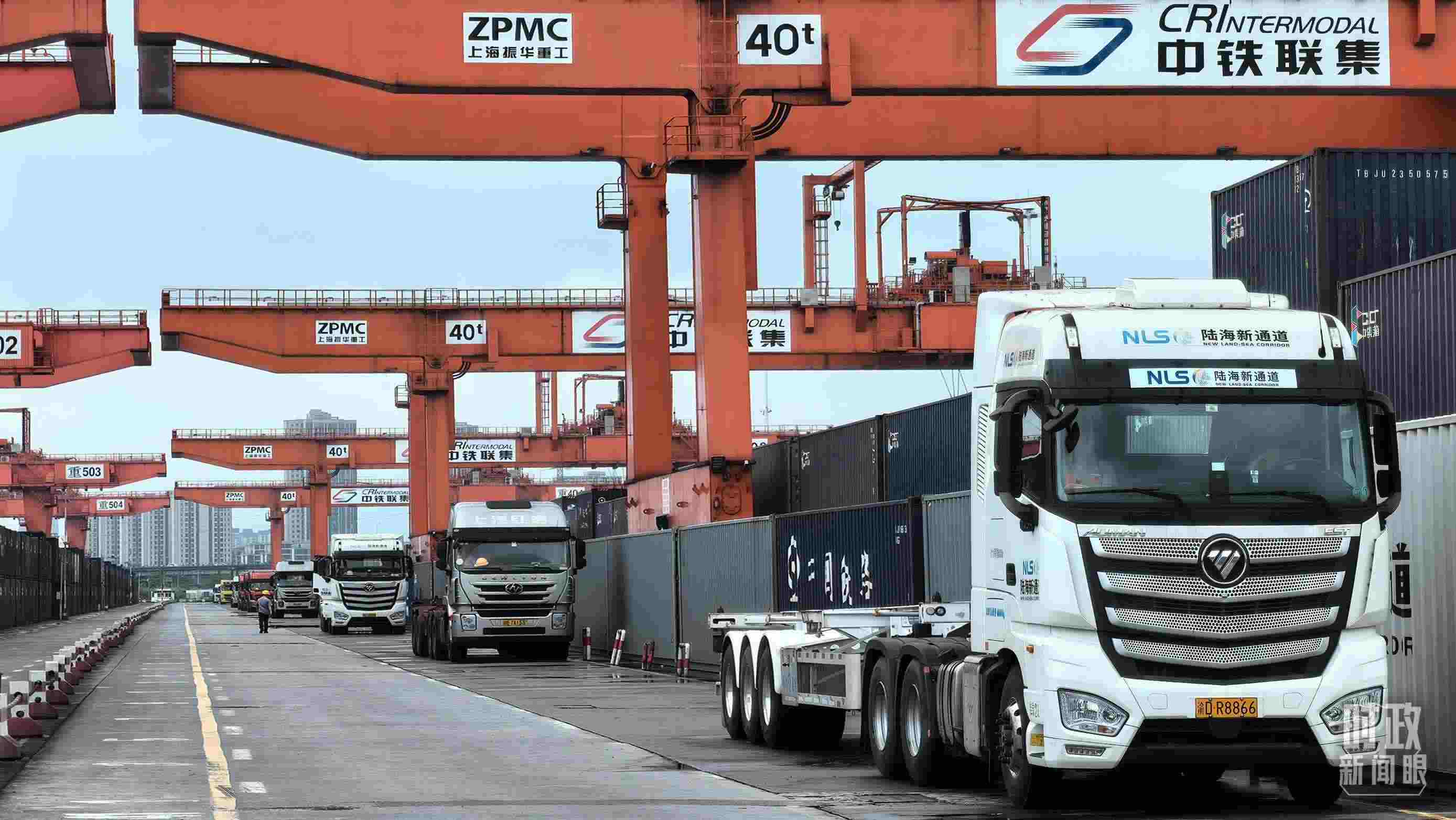 △重慶國際物流樞紐園區(qū)。（總臺央視記者趙化拍攝）