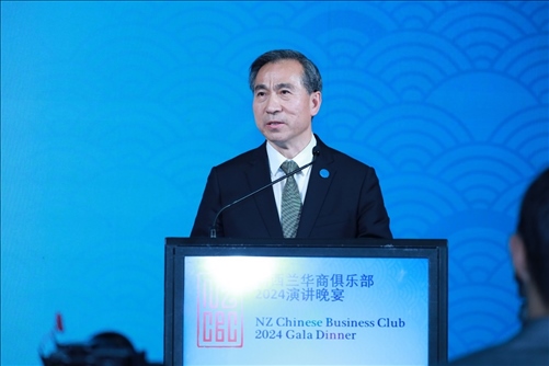 中國(guó)貿(mào)促會(huì)任鴻斌會(huì)長(zhǎng)。主辦方供圖