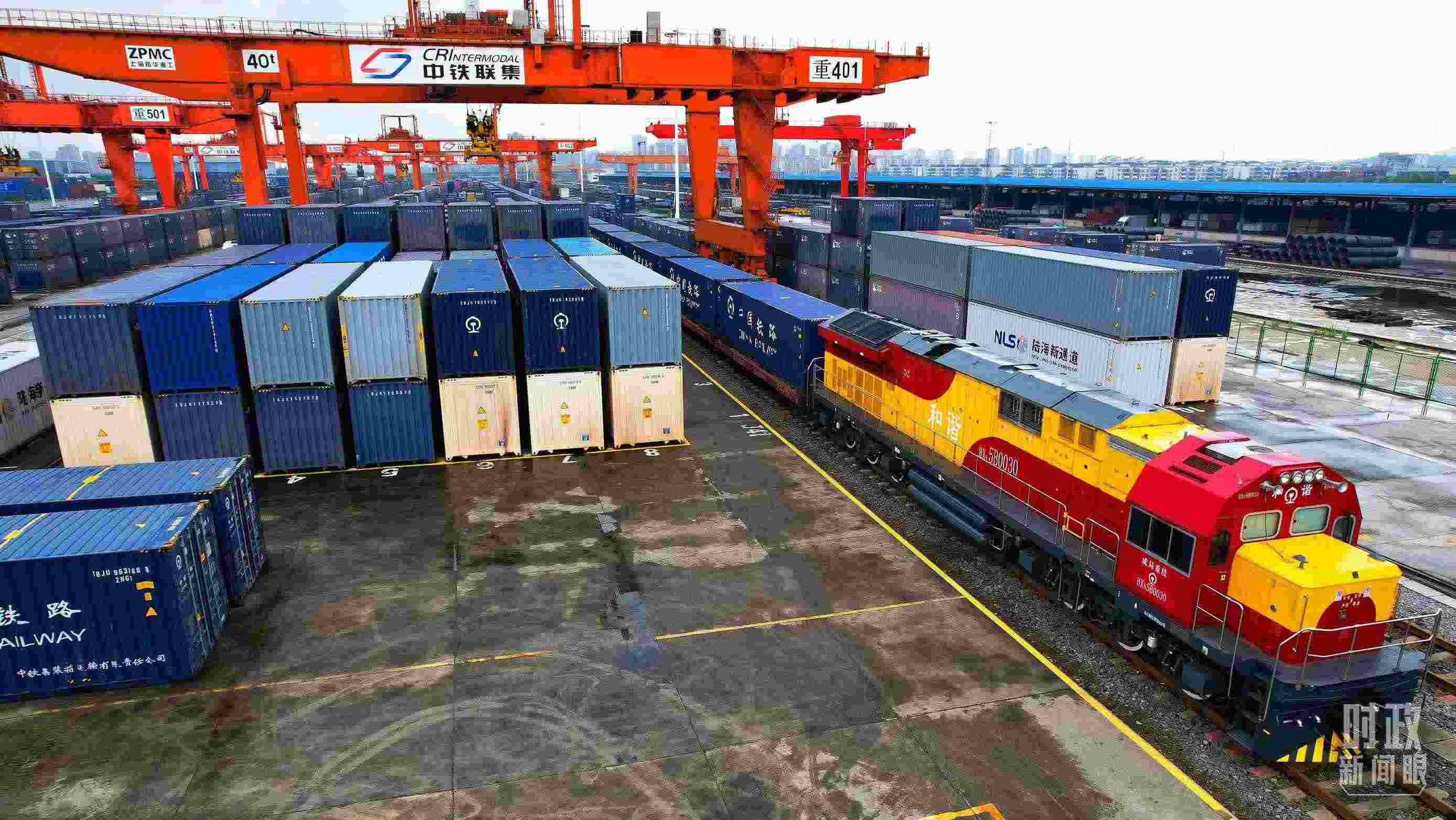 △重慶國際物流樞紐園區(qū)。（總臺記者劉雨拍攝）