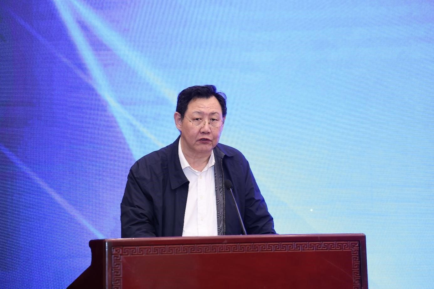 中國物流與采購聯(lián)合會黨委副書記余平致辭。主辦方供圖