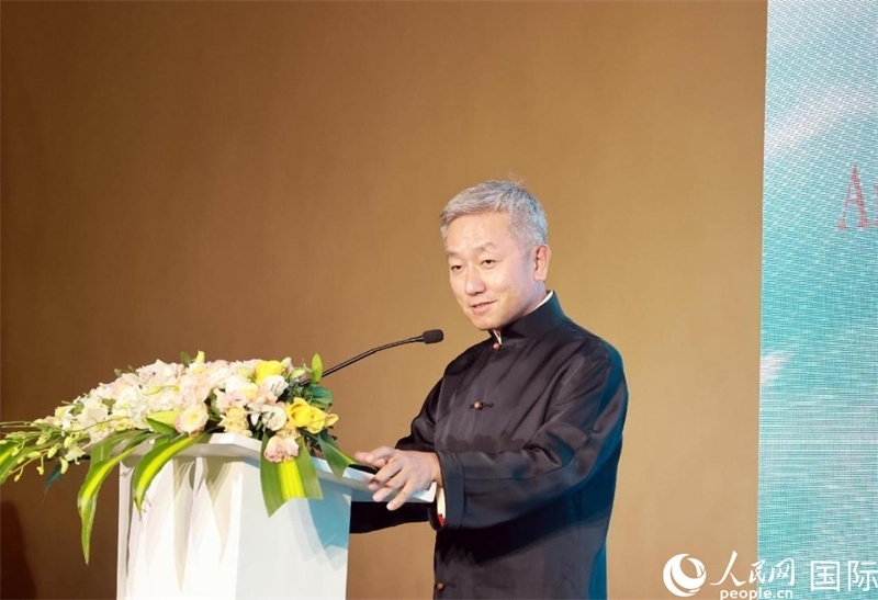 張益明大使致辭。人民網(wǎng)記者 管克江攝