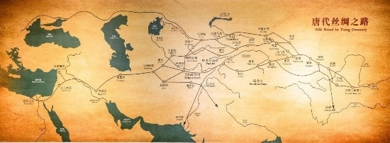 唐代絲綢之路，經(jīng)過新疆眾多地區(qū)。（圖片來源：視覺中國(guó)）