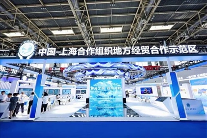 △6月27日，第22屆中國國際城市建設(shè)博覽會在北京啟幕，中國—上海合作組織地方經(jīng)貿(mào)合作示范區(qū)以主賓城市身份亮相。