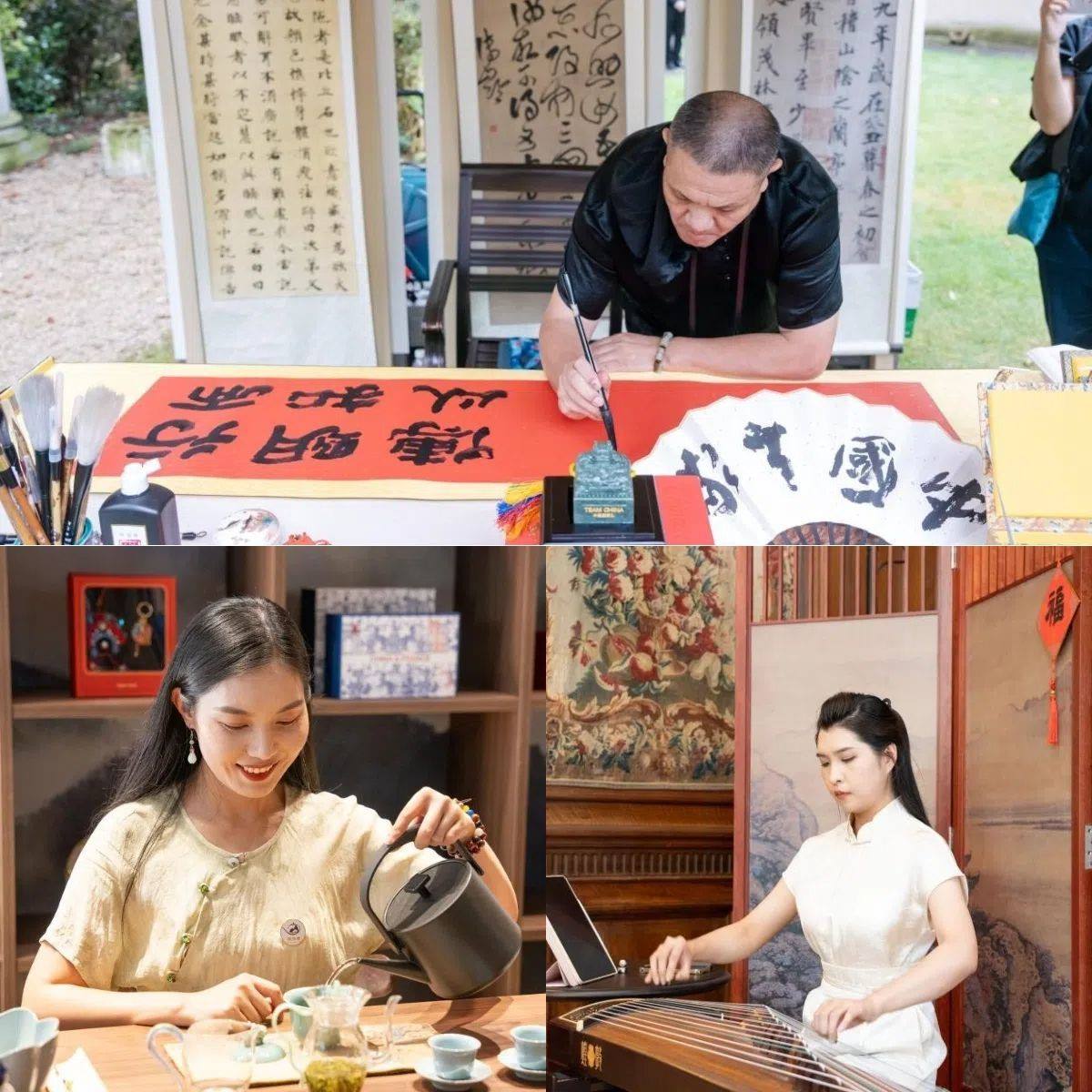 中國非遺與傳統(tǒng)文化展區(qū)引人入勝。 “中國之家”供圖