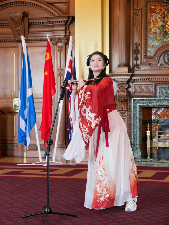 《長城魂》在愛丁堡市政廳演出。主辦方供圖