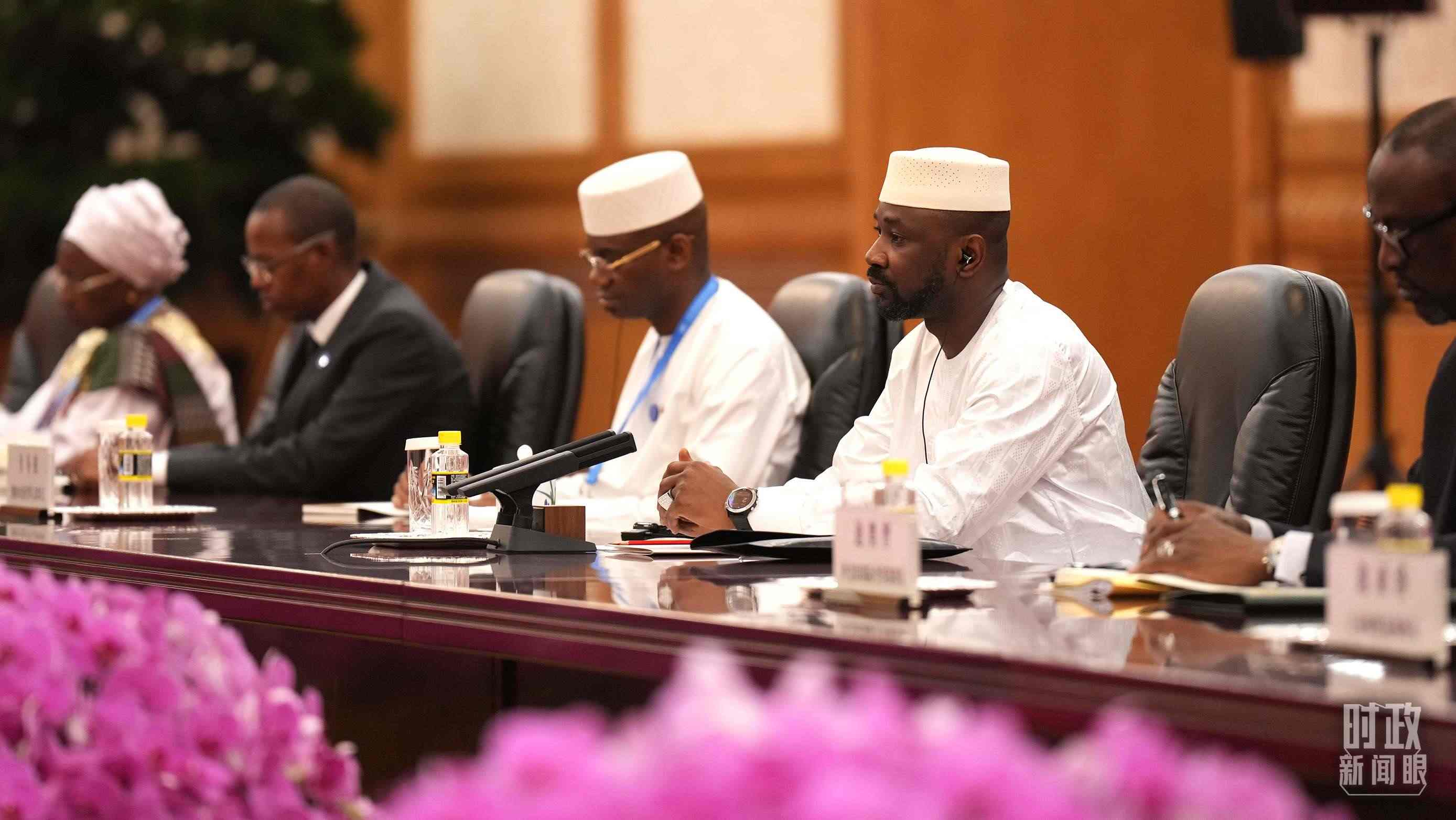 △馬里總統(tǒng)戈伊塔。（總臺(tái)記者李晉拍攝）