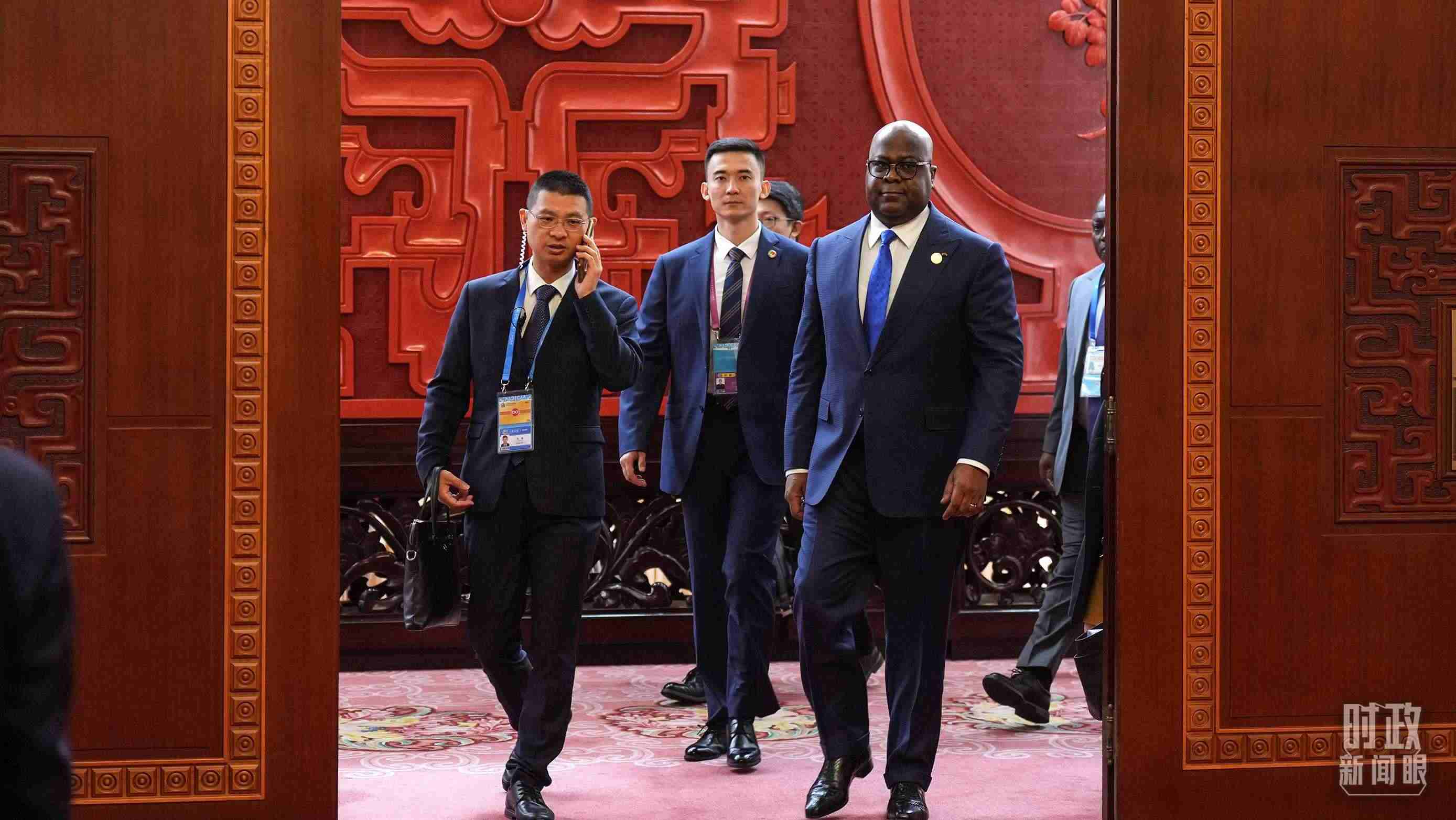 △剛果（金）總統(tǒng)齊塞克迪。（總臺(tái)記者李晉拍攝）