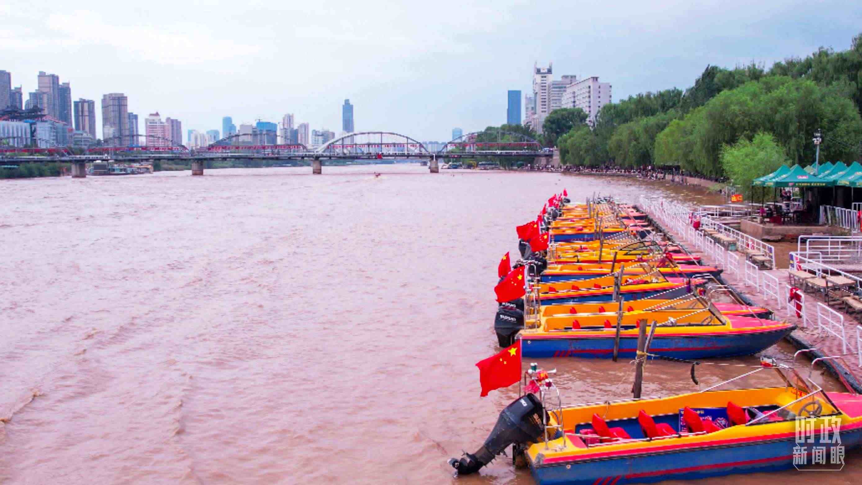 △黃河蘭州段。（總臺記者張吉瑞拍攝）