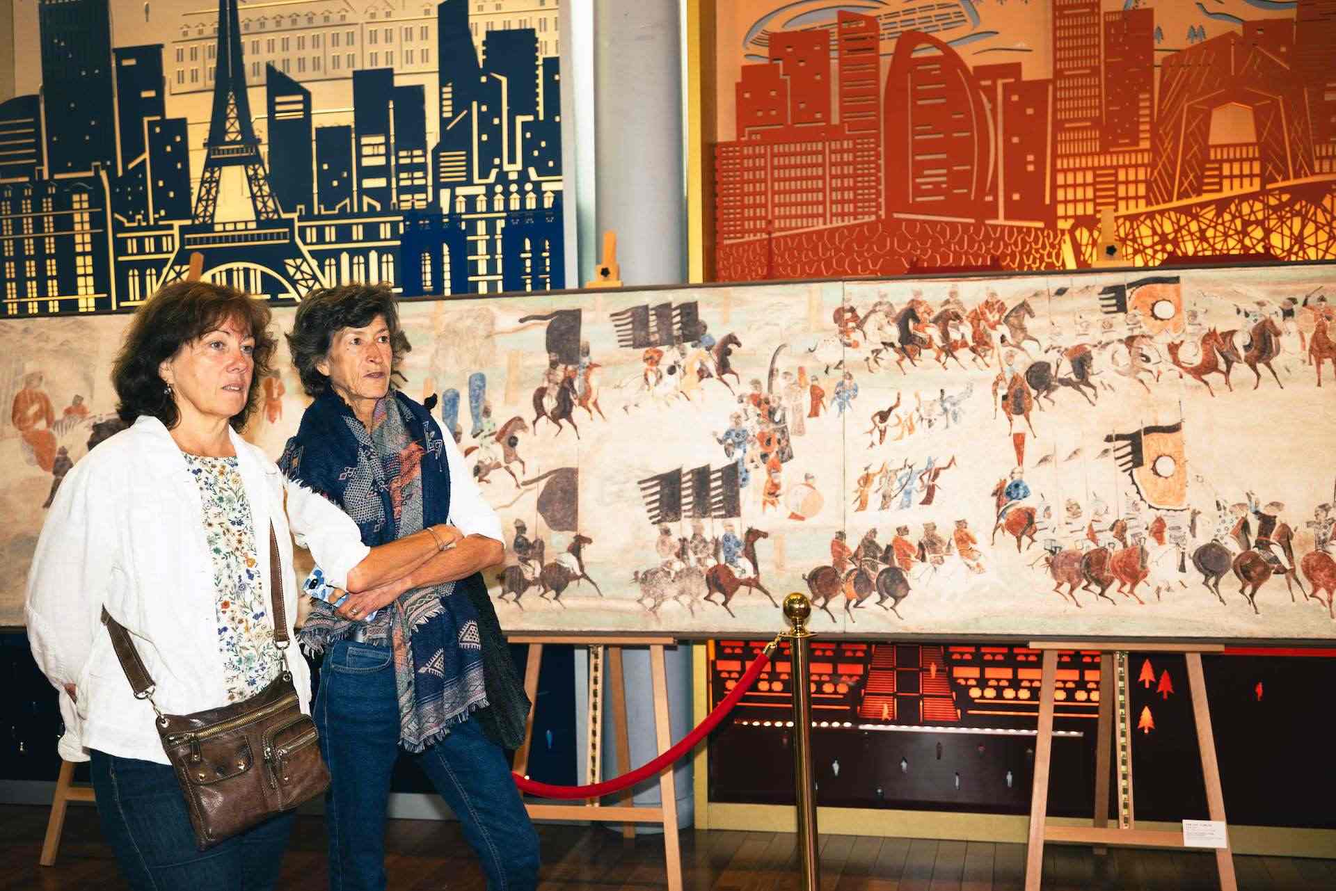 “絲路丹青——絲綢之路沿線壁畫傳摹展”在巴黎中國文化中心隆重開幕。中國藝術(shù)研究院供圖