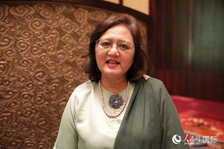 馬來西亞高教部高教司司長阿茲琳達接受人民網(wǎng)采訪。人民網(wǎng) 王婧攝