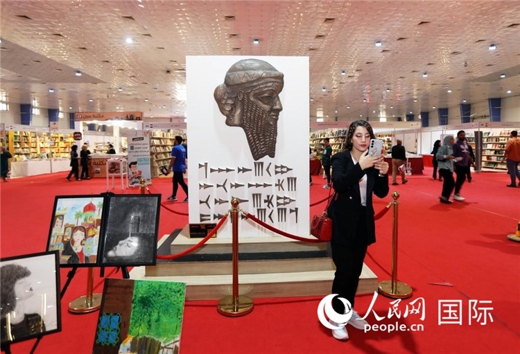 展廳一角。人民網(wǎng)中東中心分社奧馬爾·哈利勒攝