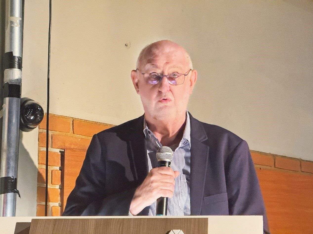 圣保羅州立大學孔子學院巴方院長保利諾在活動中致辭。圣保羅州立大學孔子學院供圖