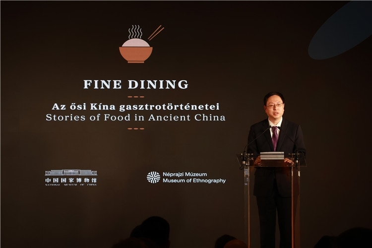 中國國家博物館副館長楊帆致辭。圖片由中國駐匈牙利大使館提供。