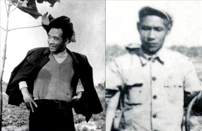 拼版照片：左圖為焦裕祿資料照片；右圖為谷文昌資料照片。