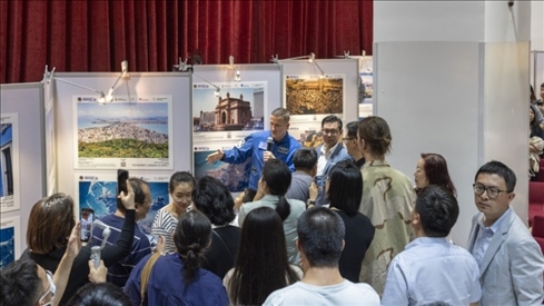 5月29日，“宇宙·金磚國家”圖片巡回展在北京舉辦，活動現(xiàn)場吸引了眾多中國觀眾。北京俄羅斯文化中心供圖