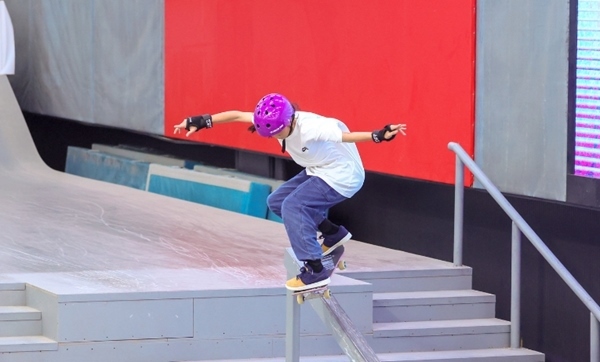 崔宸曦在比賽中。賽事組委會(huì)供圖