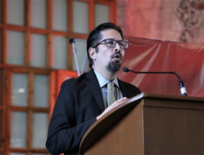 何塞·雷伊瓦作主旨發(fā)言。主辦方供圖