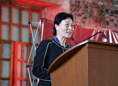 李雅芳作主旨發(fā)言。主辦方供圖