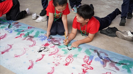 水墨畫教學(xué)。主辦方供圖