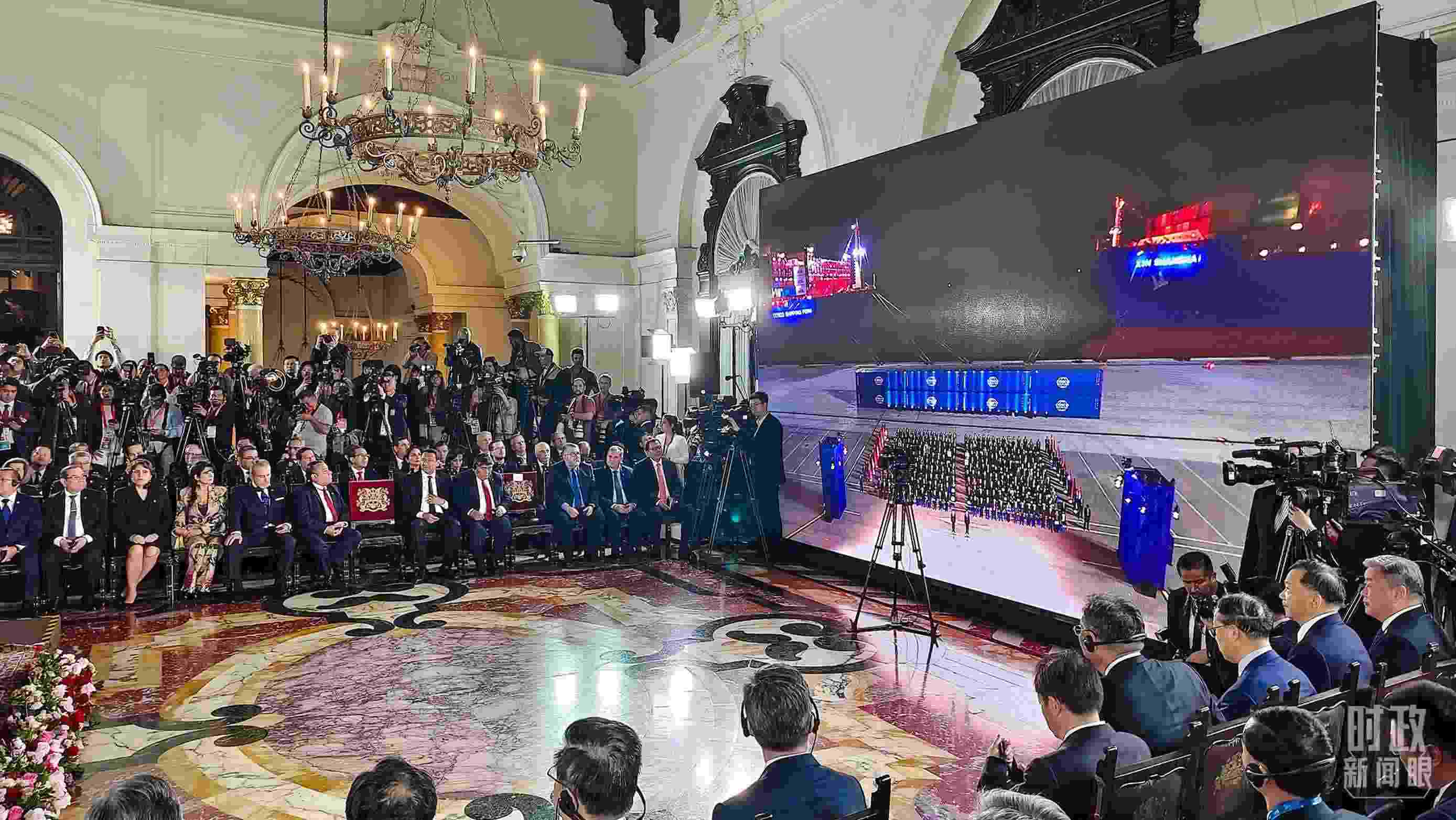 錢凱港開(kāi)港儀式現(xiàn)場(chǎng)。（總臺(tái)央視記者韓銳拍攝）